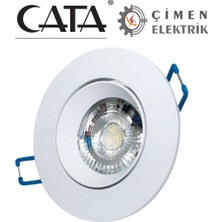 Cata Ct 5256 Beyaz Kasa LED Spot 8W 3200K Gün Işığı