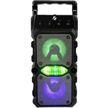 Lowell Home Taşınabilir Kablosuz Bluetooth Hoparlör Uzun Pil Ömrü LED Işıklı