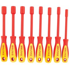 İzeltaş 8 Parça 1000V Izoleli Lokma Uçlu Tornavida Seti | Vde Onaylı Profesyonel Takım