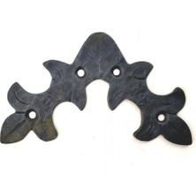 Eco Lounge Antika Tarz Dekoratif Pirinç Yaprak Gönye - 100X110 Mm, Oksit