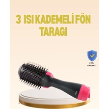 Lowell Home 3 Isı Kademeli 1200W Saç Şekillendirme Fırçası.