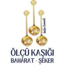 Bx 3 Lü Şeker ve Ölçü Kaşığı Vintage Design