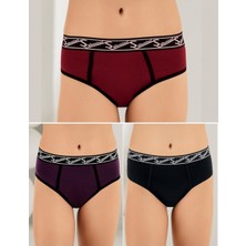 Şahinler Kadın Lastik Detaylı 6 Adet Külot 3084