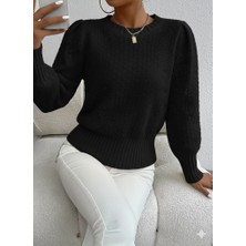 Mç Plus Kadın Uzun Kollu Bisiklet Yaka Triko Bluz