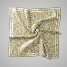 Piramit Naturel Eşarp | Şal Desen