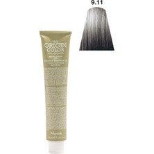 Nook Origin Color Profesyonel Saç Boyası 100ml - Açık Yoğun Küllü(9.11-AÇIK KÜLLÜ PLATIN)