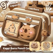 Capybara Kapibara Karikatür Detaylı Kalem Kutusu