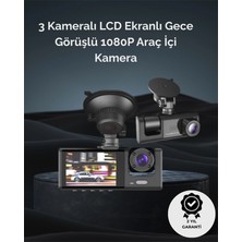 Lowell Home 1. 3 Kameralı Full Hd Araç Kamerası – Ön, Iç ve Arka Görüş ile %100 Kapsama