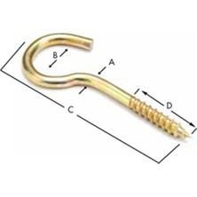 ER-SA Bağlantı Elemanları Piton 21X100 Açık/kapalı