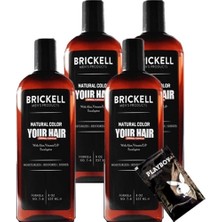 Brickell Erkeklere SNMP20364 4 Adet 237 ml Saçsakal Şampuanı Brickell Antibeyaz + Yanında Jel