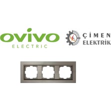 Bakır Üçlü Çerçeve Qantum - Priz ve Anahtar Için Uyumlu Çerçeve