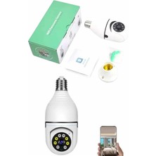 Güvenlik Kamerası Wi-Fi Özellikli 360 Derece Full Hd 1080P Ampül Kamera