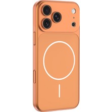 Gpack iPhone 16 Pro Uyumlu Kılıf Spark M-Safe Şarj Özellikli Kamera Korumalı Turuncu