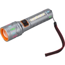 Panther 10 Watt Tg LED + 2 Smd LED USB Şarjlı El Feneri