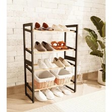 Lowell Home 4 Katlı Ahşap Ayakkabılık