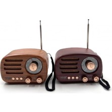 Ahşap Retro Radyo