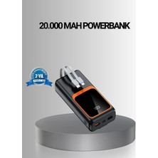 Lowell Home Powerbank 20000 Mah Yüksek Kapasiteli ve 22.5W Hızlı Şarj Destekli