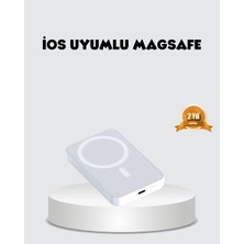 Lowell Home Magsafe Uyumlu Kablosuz Batarya – 27W Hızlı Şarj Destekli Kompakt Güç Bankası
