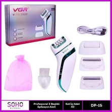 Profesyonel 3 Başlıklı Epilasyon Aleti