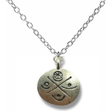 Atiye – Göbeklitepe Sembol Figürlü Kolye – Gümüş Renk Zamak Metal Spiritüel Unisex Takı
