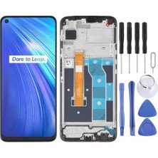 Çelik Pro Realme Uyumlu (RMX2001) Realme 6 Ekran LCD Uyumlu Dokunmatik Full Çıtalı