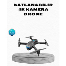 Lowell Home 4K Kamera Özellikli Katlanabilir Drone Wi-Fi ve Yükseklik Sabitlemeli