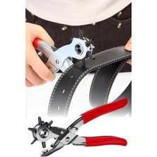 Lowell Home 6 Farklı Uçlu Kemer Delme Pensesi Deri Kemer ve Kumaş Için Ayarlanabilir Delik Açıcı El Aleti