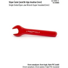 İzeltaş Süper Izole Çatal Bir Ağız Anahtar (Mm)