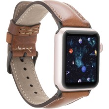 Apple Watch Uyumlu Deri Kordon 38-40-41MM RTST2EF Taba