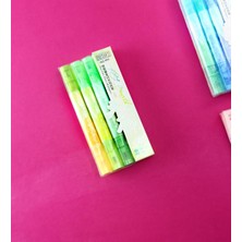 Giftmoda Pastel Tonlu Çift Uçlu Fosforlu Kalem Seti – 3'lü