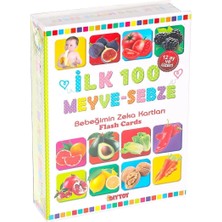 1765 Flash Card Ilk 100 Meyveler Eğitici Kartlar