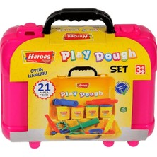 Lowell Home ERN-597 Heroes Premium Çantalı Oyun Hamuru Seti