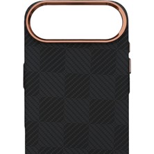 Piyasa Sepeti Pixel Weave Case iPhone 17 Air Gece Izgarası