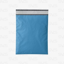 Svs Etiket Plastik Cepsiz Mavi Kargo Poşeti - 30x37+5 / 100 Adet