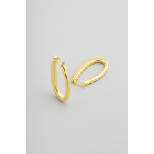 So CHIC Vintage 18 Ayar Sarı Altın Kaplama Gümüş Küpe