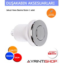 AYRINTISHOP Jakuzi Hava Buton Düğmesi Krom 1 Adet