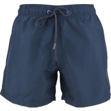 Lugmo Erkek Deniz Şortu Cepli Polyester Su Yitici Özellik Tahriş Etmeyen Astar Lacivert K-149