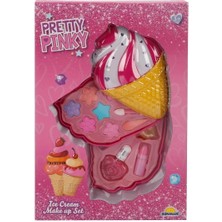 2595 Dondurma Şekilli 2 Katlı Makyaj Güzellik Seti