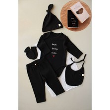 Baby Nakışlı 5li Uzun Kollu Yenidoğan Set