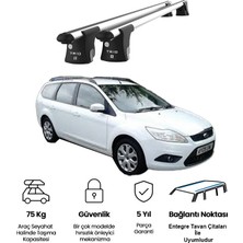 Today Auto Trio-Iı  Ford Focus Kombi (2008 ve 2010) Kilitli Ara Atkı 120CM Port Bagaj Tavan Barı
