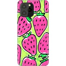 Grabono Oukitel C21 Pro / Plus Uyumlu Kılıf Desenli Silikon Renkli Tpu Uv Çilek