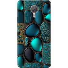 Grabono General Mobile Gm 5 Plus Kılıf Desenli Trend Silikon Marble