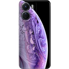 Grabono Vivo Y16 Kılıf Renkli Desenli Özel Tasarım Baskı Silikon Kapak World