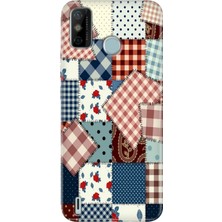 Grabono Tecno Spark 6 Go Kılıf Desenli Kapak Renkli Yama