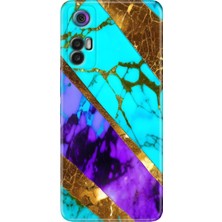 Grabono Tcl 30+ (Plus) Kılıf Silikon Renkli Resimli Arka Kapak Nezih Mermer