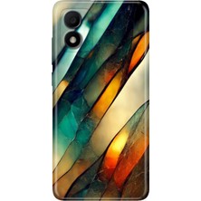 Grabono Tcl 303 Kılıf Silikon Renkli Phone Case Flora Mermer