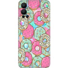 Grabono Infinix Hot 12 Kılıf Desenli Baskılı Esnek Silikon Kapak Donut
