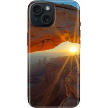 Grabono iPhone 13 - 14 Kılıf Renkli Tpu Uv Baskılı Desenli Silikon Sun