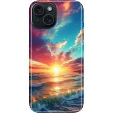 Grabono iPhone 13 - 14 Kılıf Renkli Tpu Uv Baskılı Desenli Silikon Okyanus
