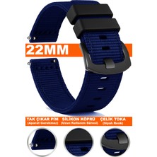 Trendburada Huawei Watch Gt Gt2 Gt3 Gt4 Gt5 Pro 46mm-Xiaomi Redmi Watch 5 Active-Lite 22mm Nato Kumaş Saat Kordonu TB1